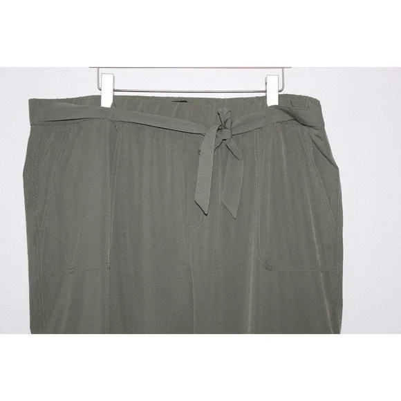 Banana Republic Tie Waist Cargo Jogger Pants Green Women's Size XXL H14705 - Picture 5 of 15